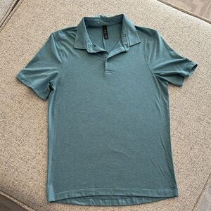 lululemon athletica Men's teal Polo Shirt
